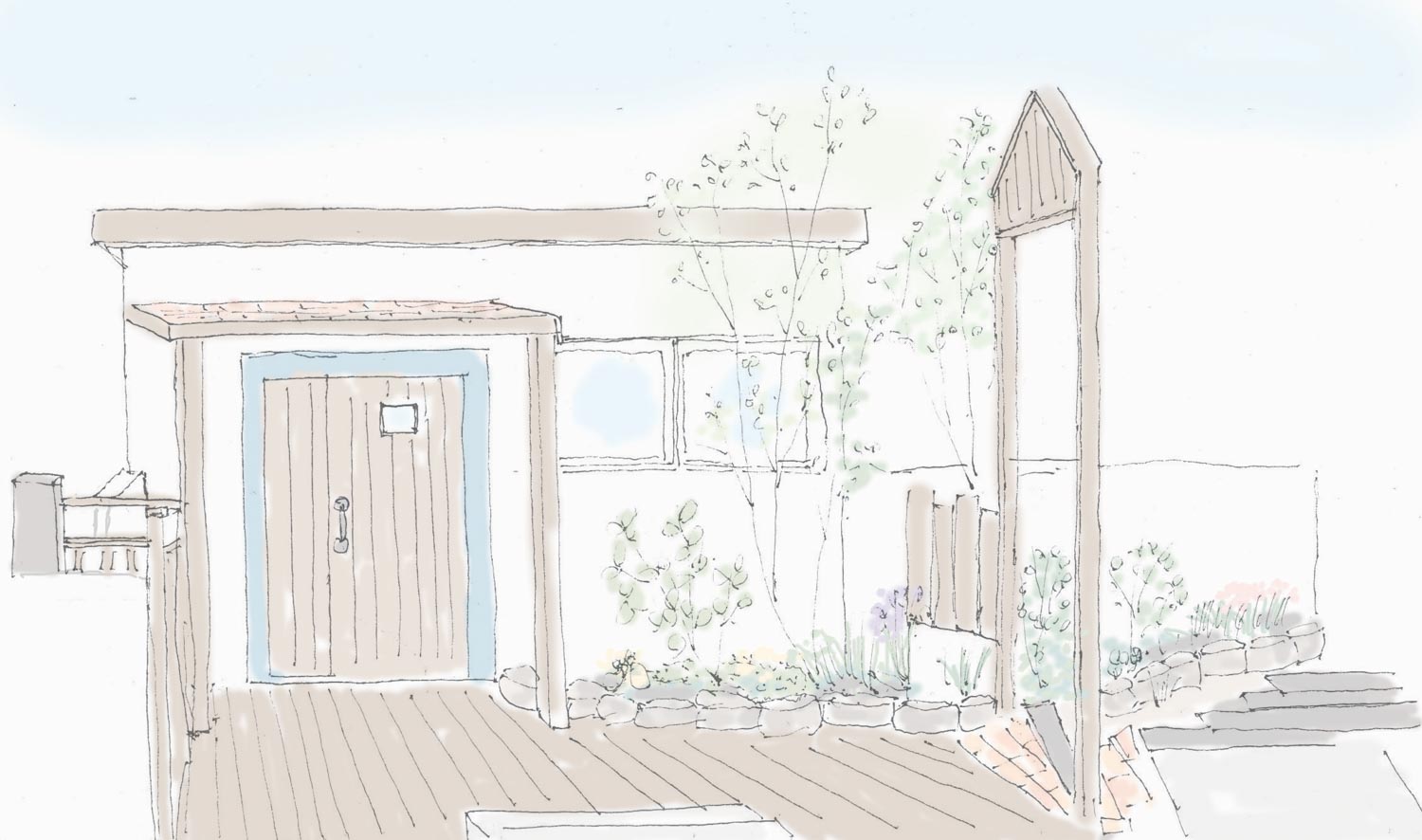 小屋をアトリエとショップとして利用する