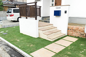 子供の飛び出し防止に対応した庭 ガーデン や家周りの施工事例 関西 大阪 兵庫 京都 奈良 滋賀