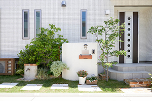 シンプルな庭 ガーデン や家周りの施工事例 関西 大阪 兵庫 京都 奈良 滋賀